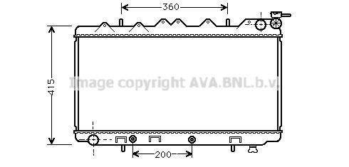 AVA QUALITY COOLING Радиатор, охлаждение двигателя DN2136